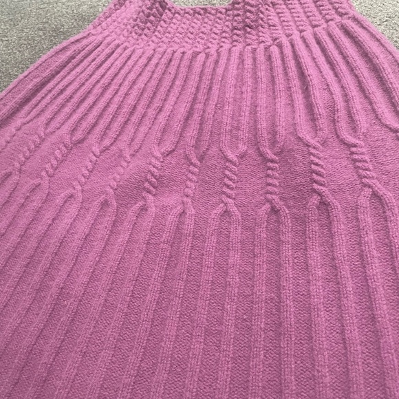 Anthropologie Far Away From Close Purple Knit Sweater Skirt Size S - Picture 2 of 4